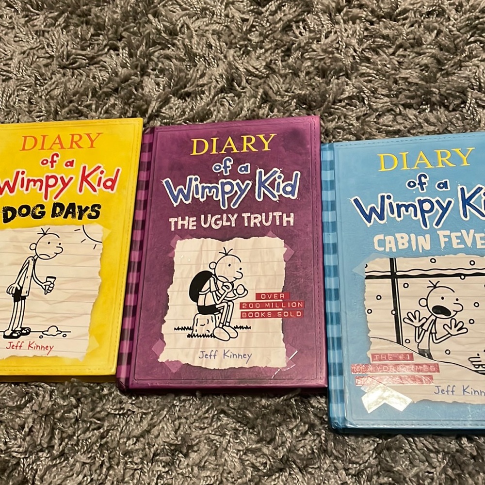 Diary of a wimpy kid books 4,5 and 6